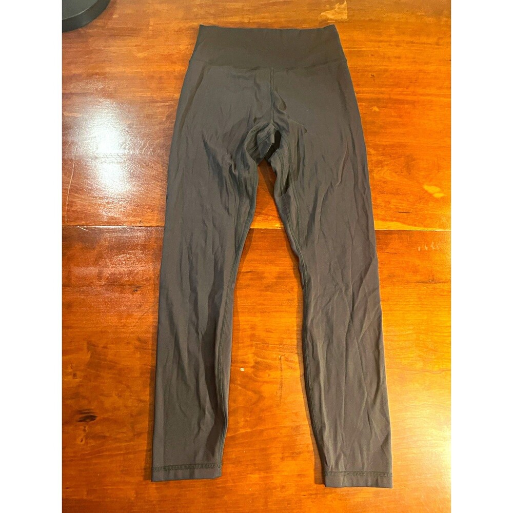 Lululemon Align High Rise Cropped Leggings Stretch Gray Size XS-S